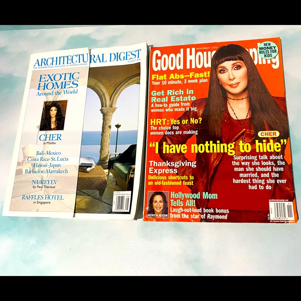 CHER VINTAGE 2002 MAGAZINE BUNDLE